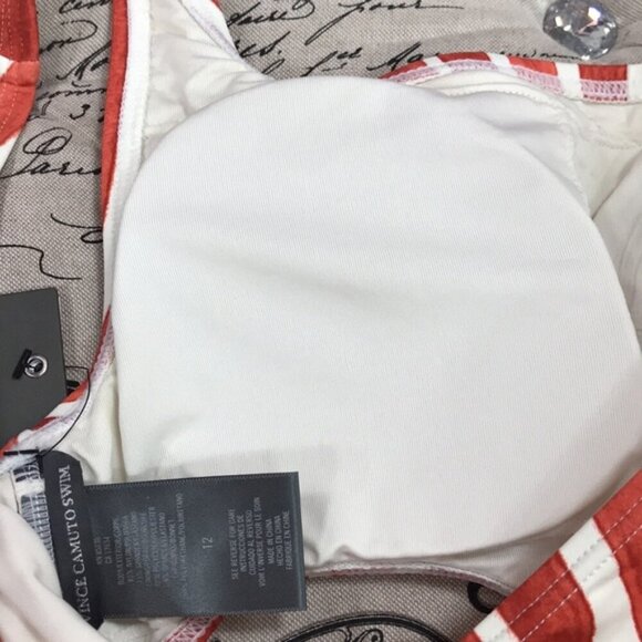 VINCE CAMUTO One Shoulder Wrap Swimsuit - Picture 8 of 8